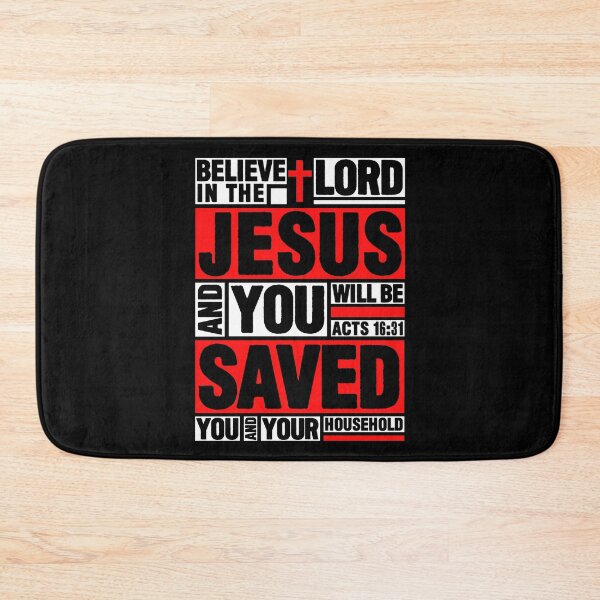 Item preview, Acts 16:31 Believe in the Lord Jesus designed and sold by plushism.