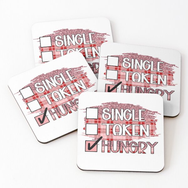 Item preview, Funny Valentines Shirt. Single Taken Hungry. Cute Valentines Shirt  designed and sold by Secretstyle ★★★★★.