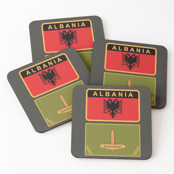 Item preview, Albanian Land Force - Forca Tokësore të Republikës së Shqipërisë - Commando Battalion designed and sold by wordwidesymbols.