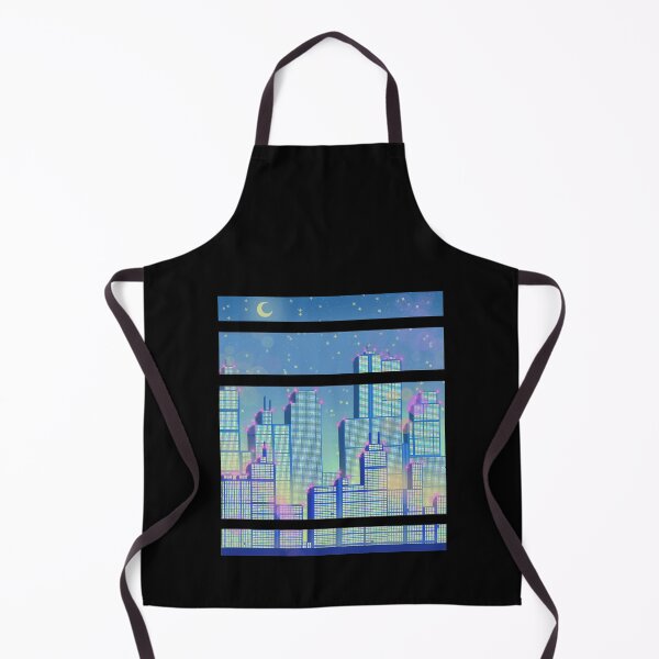 Item preview, Skyline of a City blue Synthwave designed and sold by FalkDania.