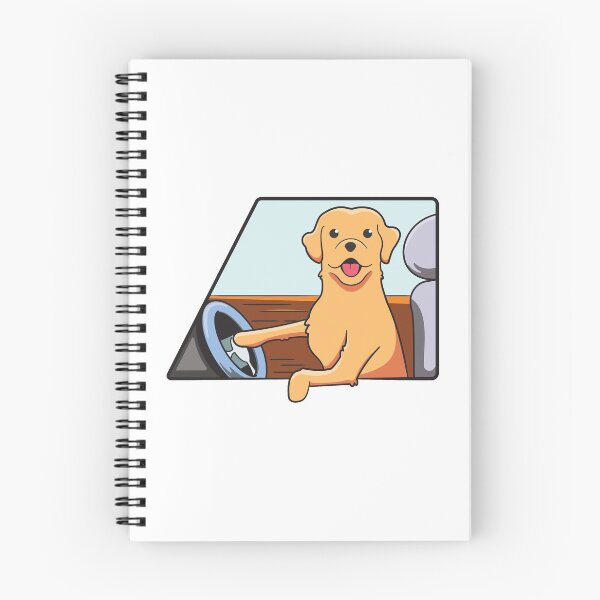 Item preview, Golden Retriever Driving a Car - Cute Dog Driving a Car Art Design designed and sold by thecatcouch.