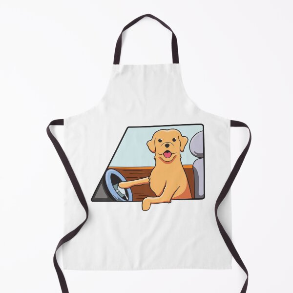 Item preview, Golden Retriever Driving a Car - Cute Dog Driving a Car Art Design designed and sold by thecatcouch.