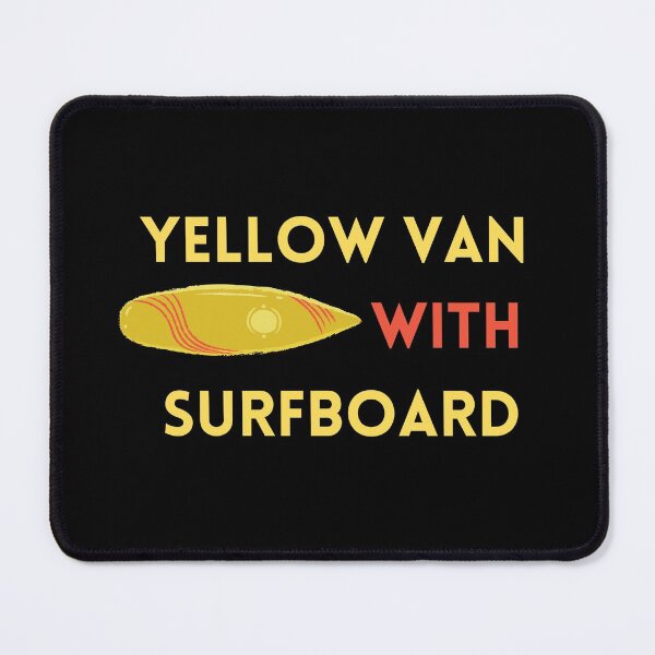 Item preview, Yellow Van With Surfboard designed and sold by Snorg  Tees ⭐⭐⭐⭐⭐.