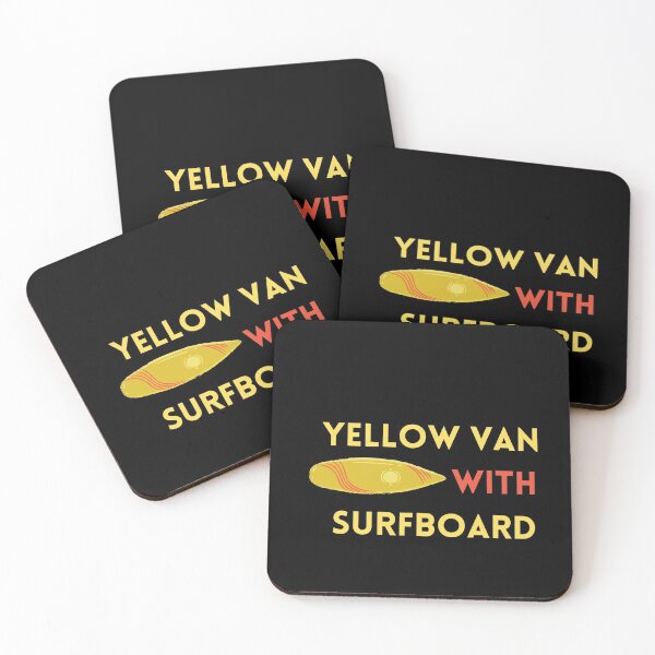 Item preview, Yellow Van With Surfboard designed and sold by Snorg  Tees ⭐⭐⭐⭐⭐.