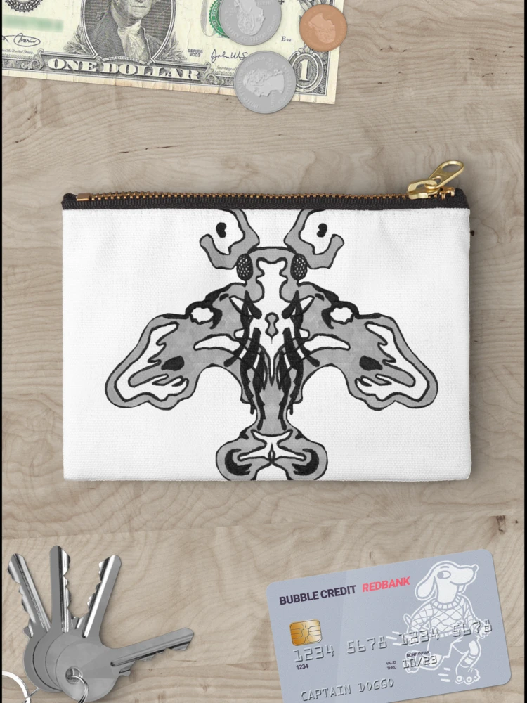 Thumbnail 3 of 4, Zipper Pouch, Splotchy Moth designed and sold by RREX.