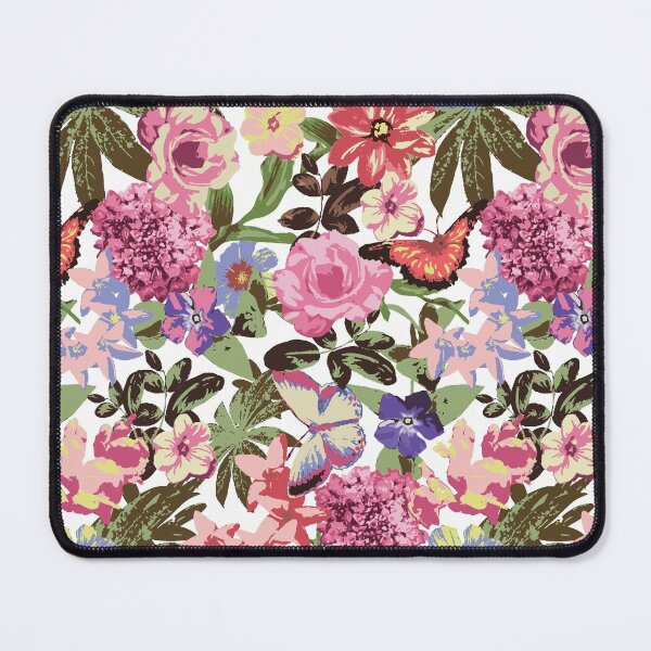 Item preview, Tropical Flowers in pink with butterfly by Factor-X designed and sold by Shop-Factor-X.