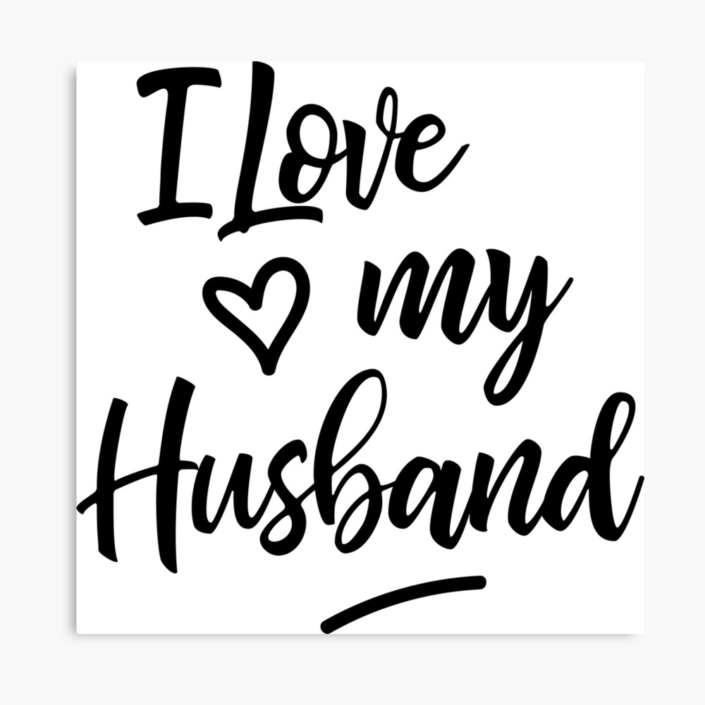 Ich Liebe Meinen Mann Metallbild Von Marlenesmarket Redbubble