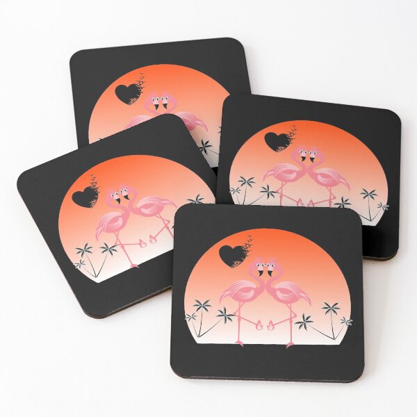 Item preview, Flamingo and Sunset, Beautiful designed and sold by YARA TS.