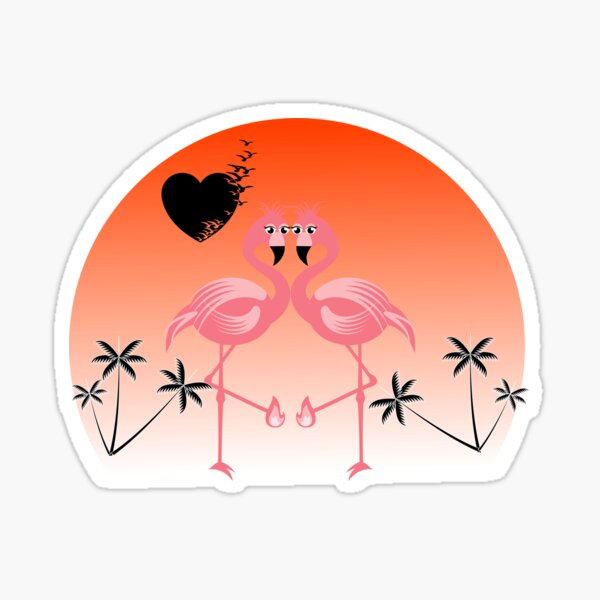 Valentine Stickers Flamingo Stickers Kids Valentines Day Sticker Valentine  Labels Classroom Party Tickled Pink Flamingo Valentines 