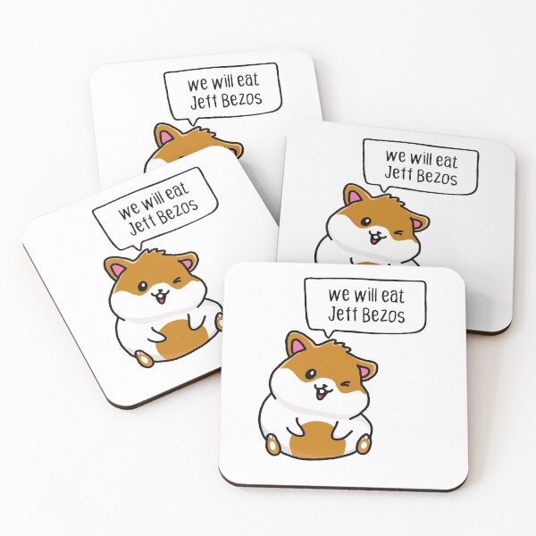 Artikelvorschau, we will eat Jeff Bezos first. anarchist hamster. entworfen und verkauft von cute anarchist animals.