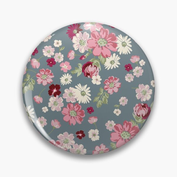 Item preview, Flowers pink multi colors in gray by Factor-X designed and sold by Shop-Factor-X.