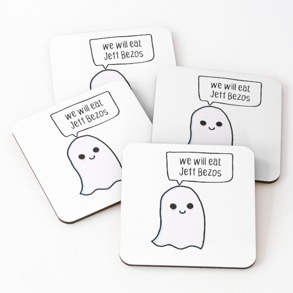 Item preview, anarchist ghost. we will eat Jeff Bezos first. designed and sold by cute anarchist animals.
