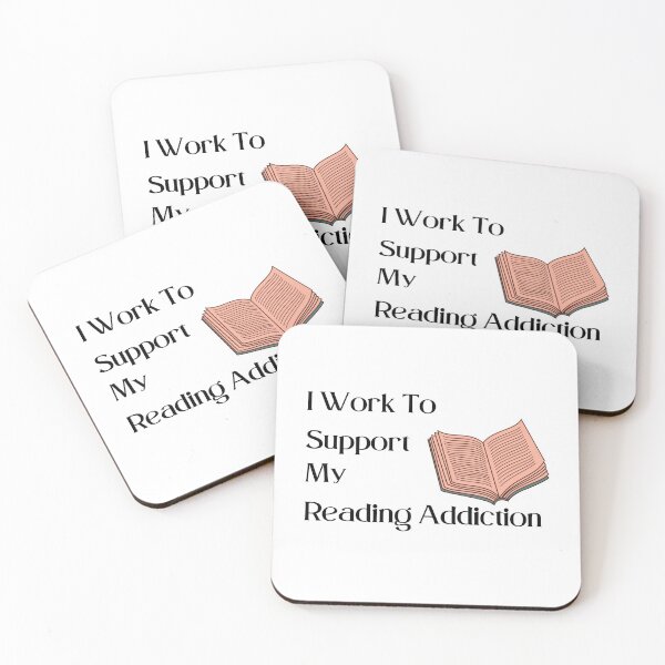 Item preview, I Work To Support My Reading Addiction designed and sold by Snorg  Tees ⭐⭐⭐⭐⭐.
