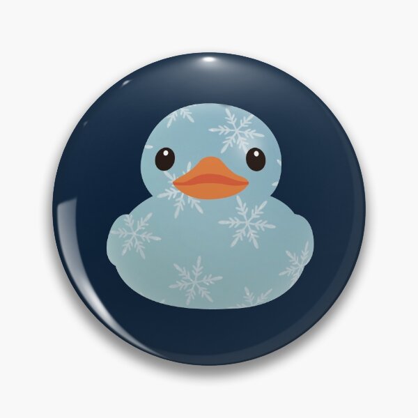 Item preview, Christmas Bauble Rubber Duck - Blue with Snowflakes designed and sold by GlitterState.