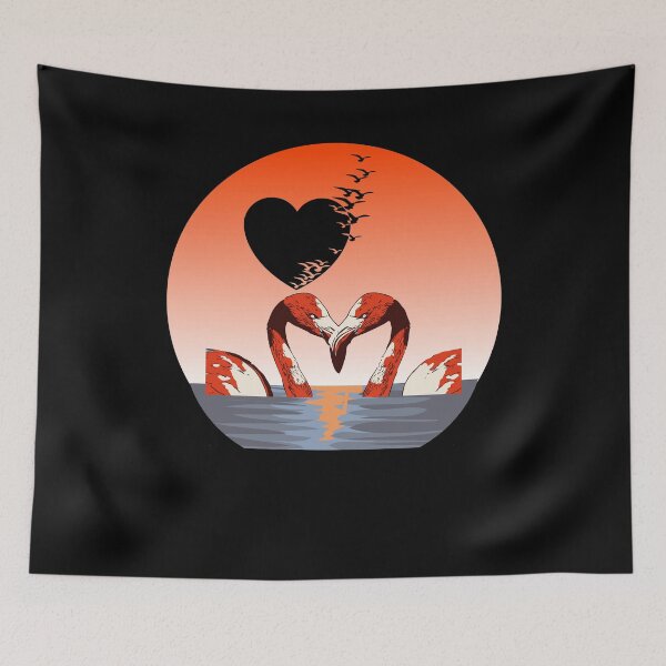 Item preview, Flamingo and Sunset. Beautiful designed and sold by YARA TS.