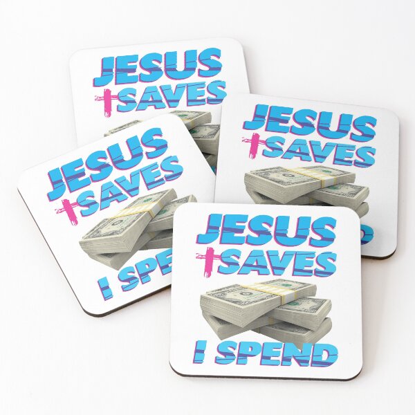 Item preview, Jesus saves I spend - Jesus lover - Jesus christ designed and sold by crazycollective.