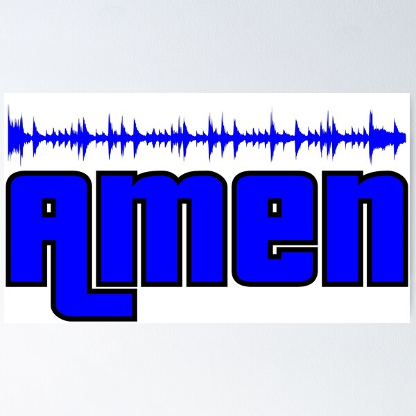 Item preview, Drum and Bass DNB Amen Breakbeat (Blue) designed and sold by SwnCreations.