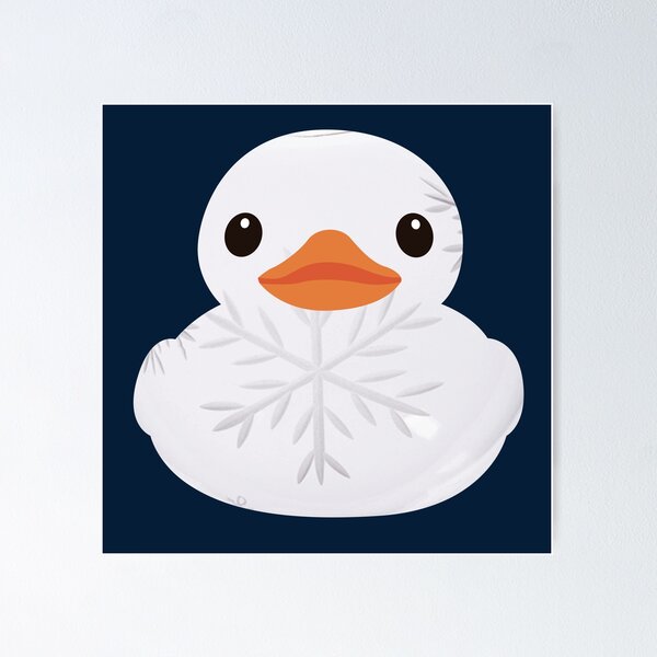Item preview, Christmas Bauble Rubber Duck - White Snowflake designed and sold by GlitterState.