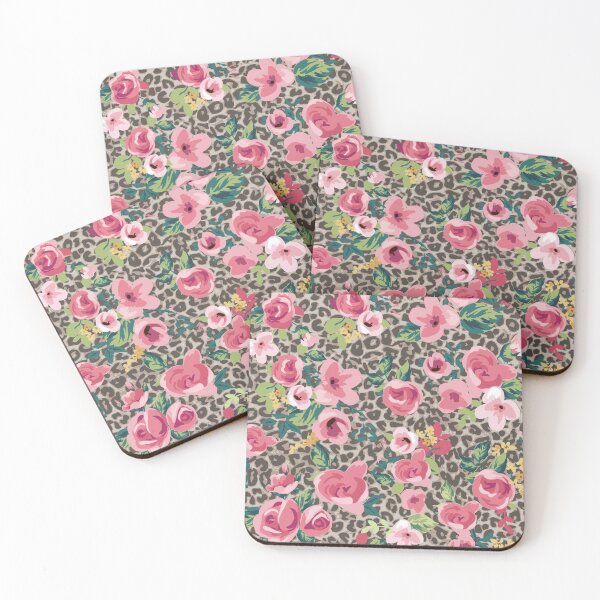 Item preview, Pink Flowers in animal Print by Factor-X designed and sold by Shop-Factor-X.
