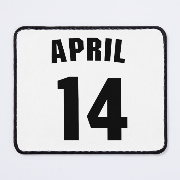 Item preview, Date of birth 14 April birthday gift sport design designed and sold by Panya-Design.