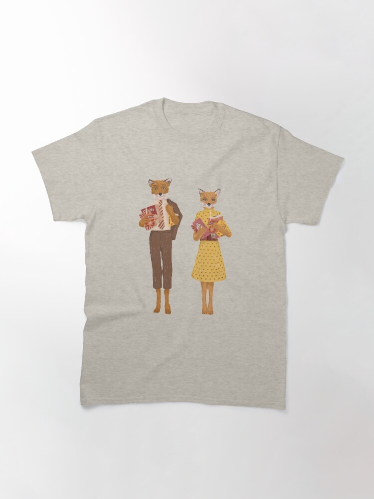 Thumbnail 3 of 7, Classic T-Shirt, Fantastic Mr. fox and Mrs. Fox Funny designed and sold by VINU-DESIGNS.