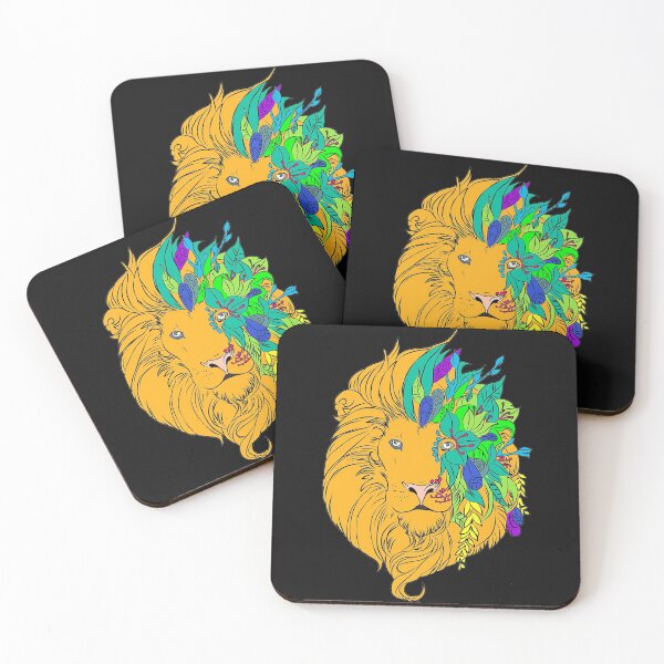 Item preview, Floral Lion Tattoo designed and sold by Vicky021.