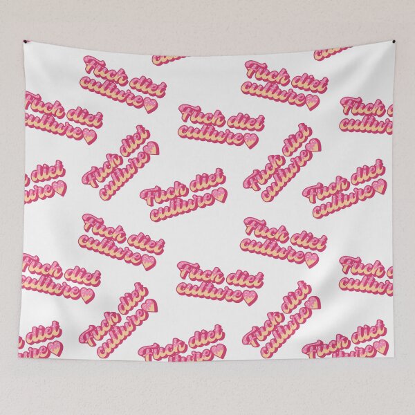 Item preview, F*ck Diet Culture Pink designed and sold by MadeByBeata.