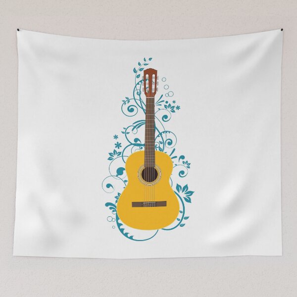 Item preview, Classical Acoustic Guitar Flowering Vines designed and sold by nightsworthy.
