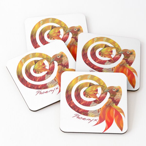 Item preview, Spiral Red Phoenyx (Phoenix) Fantastic Fire Bird (Design by Alice CCI) designed and sold by VanyssaGraphics.