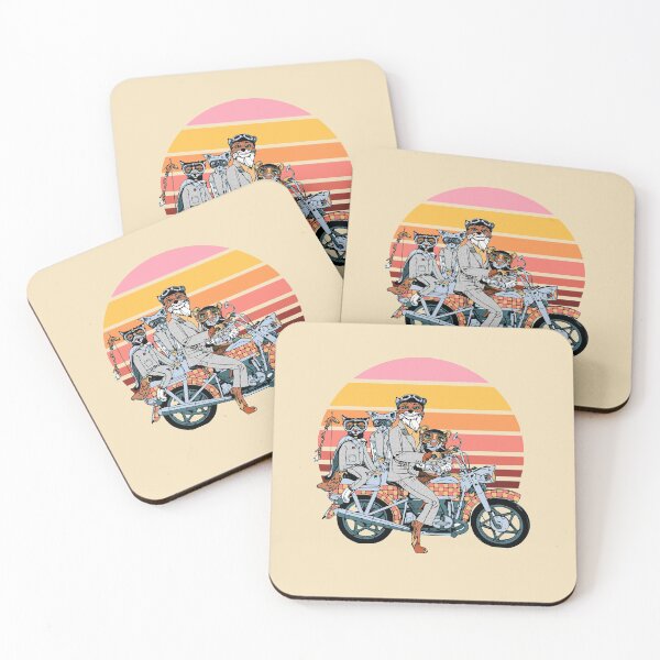 Item preview, Fantastic Mr. fox and family on a motorbike designed and sold by VINU-DESIGNS.
