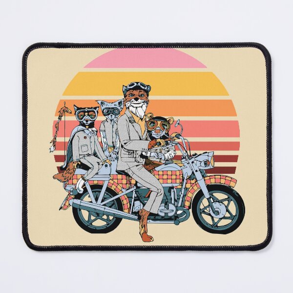 Item preview, Fantastic Mr. fox and family on a motorbike designed and sold by VINU-DESIGNS.