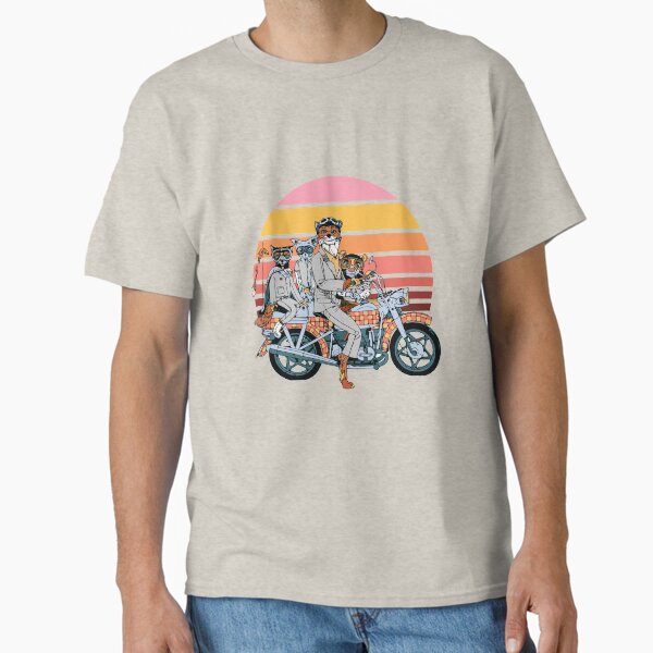 Item preview, Fantastic Mr. fox and family on a motorbike designed and sold by VINU-DESIGNS.