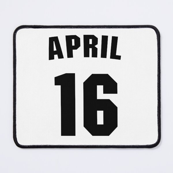 Item preview, Date of birth 16 April birthday gift sport design designed and sold by Panya-Design.