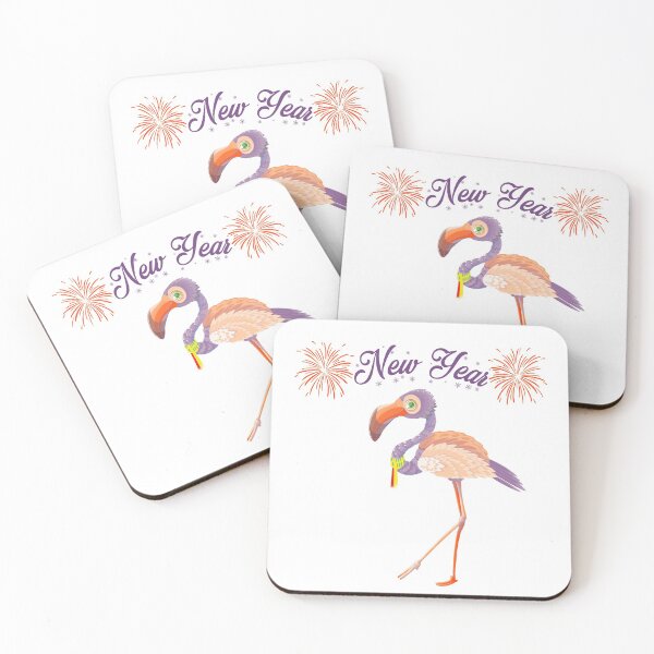 Item preview, Beautiful Colorful Flamingo, New Year. designed and sold by YARA TS.