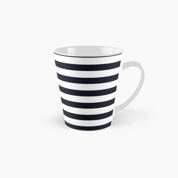 Joy Coffee Mug Cup Black White Stripe California Pantry 4