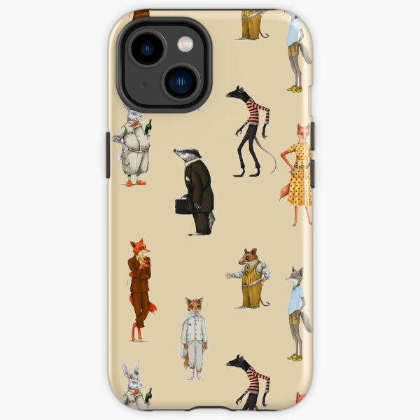 Fantastic Mr. fox and Mrs. Fox Family Sticker pack iPhone Tough Case