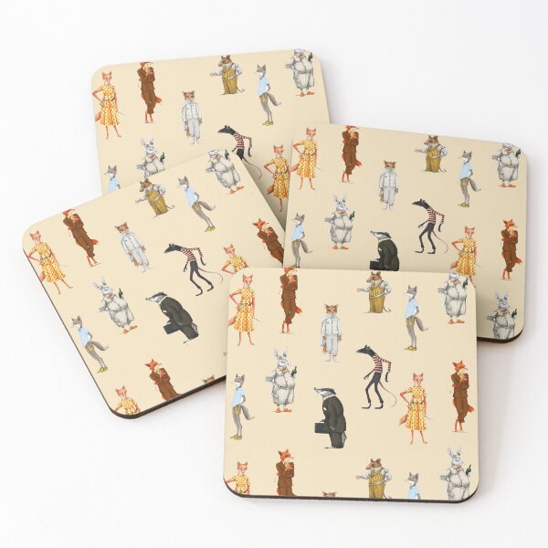Item preview, Fantastic Mr. fox and Mrs. Fox Family Sticker pack designed and sold by VINU-DESIGNS.