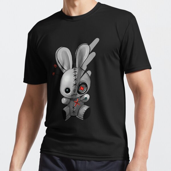 Goth Bunny Shirt Cute Creepy Emo Clothes Kawaii Bunny Art Print for Sale  by weedistributor9