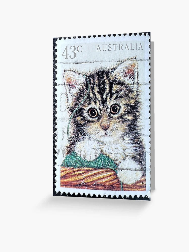 AI Animal Stamps Greeting Card for Sale by pinkal