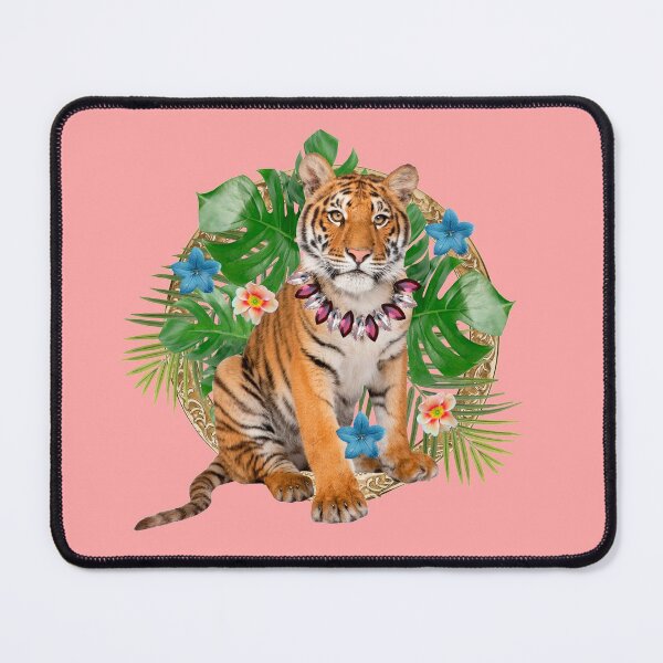 Item preview, Tropical Tiger With Flowers designed and sold by GreenMall.