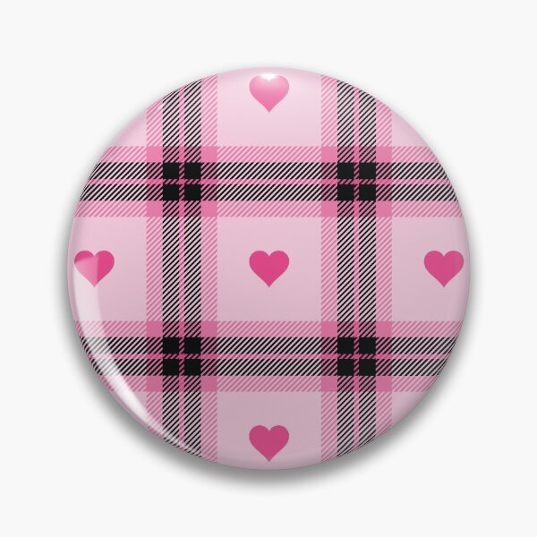 Item preview, Tartan Plaid Pink Hearts Pattern designed and sold by dass-art.