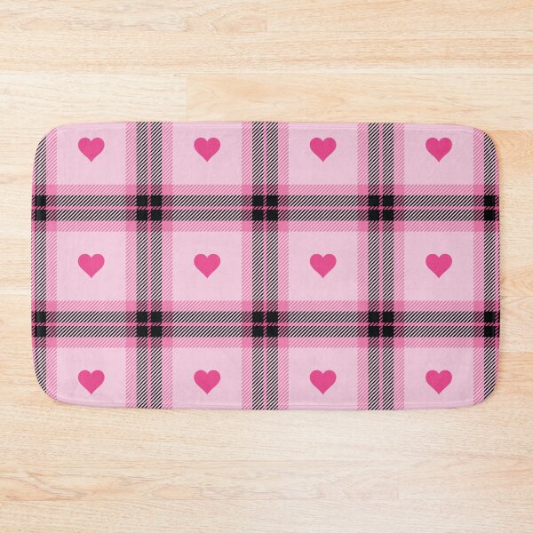 Item preview, Tartan Plaid Pink Hearts Pattern designed and sold by dass-art.