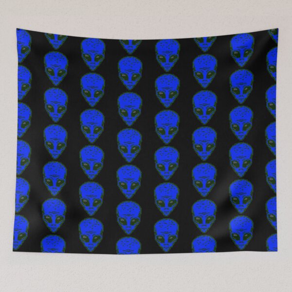 Item preview, Alien Head Blue Face designed and sold by Galactic-Arts.