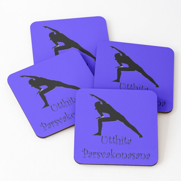 Item preview, Yoga Pose Extended Side Angle Utthita Parsvakonasana designed and sold by SadSacDesigns.
