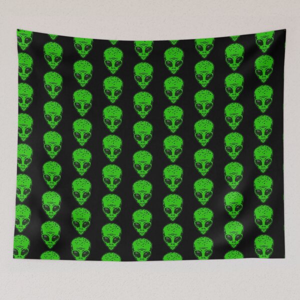 Item preview, Alien Head Green Face designed and sold by Galactic-Arts.