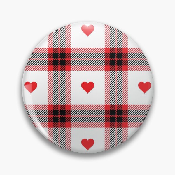 Item preview, Tartan Plaid Red Hearts Pattern designed and sold by dass-art.