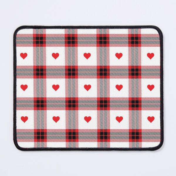 Item preview, Tartan Plaid Red Hearts Pattern designed and sold by dass-art.