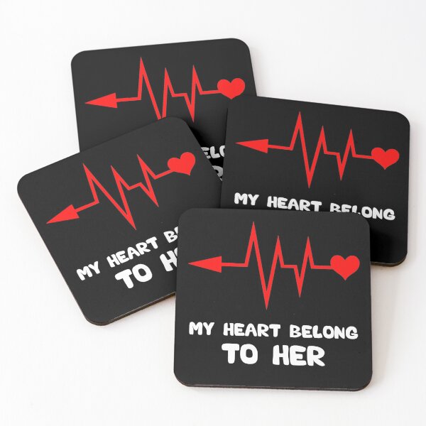 Item preview, My Heart Belongs To Her, Funny Valentines Day Gift For Couple designed and sold by AMINE  ★★★★★.