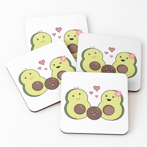 Item preview, Family Avocado Kawaii designed and sold by istoriadesign.