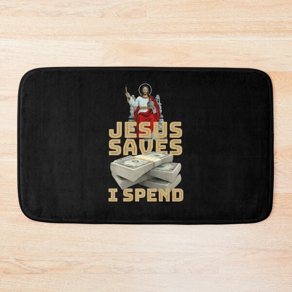 Item preview, Jesus saves I spend - Jesus lover - Jesus christ designed and sold by crazycollective.